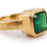 Emerald set in 18 karat gold