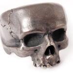 Sterling silver skull ring